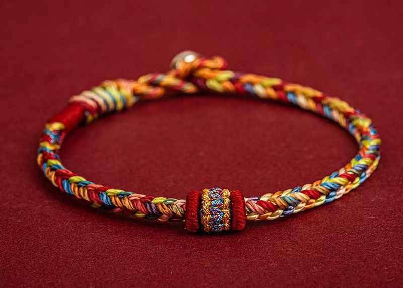 Dragon Boat Festival Five-Colored Thread Bracelet – Handwoven Harmony & Ancient Blessings